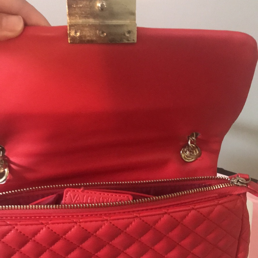 Valentino reddish orange gold hardware crossbody - Picture 6 of 7